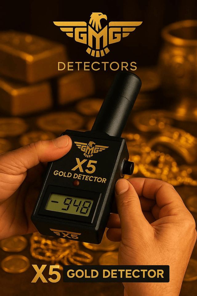GMG X5 Gold and Silver Detector | Long Range VLF & IR Treasure Finder